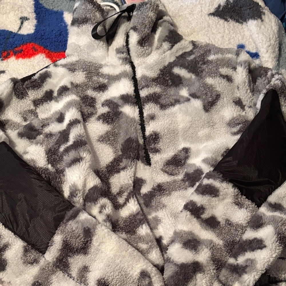 Rains Fleece Jacket with Black and Gray Accents